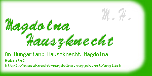 magdolna hauszknecht business card